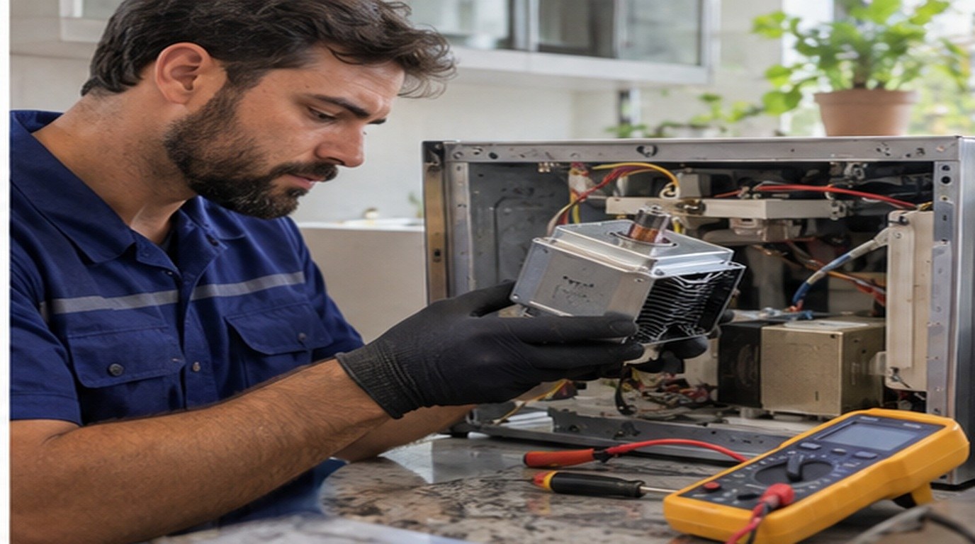 Conserto de micro-ondas em Aparecida de Goiânia‑GO: troca do magnetron